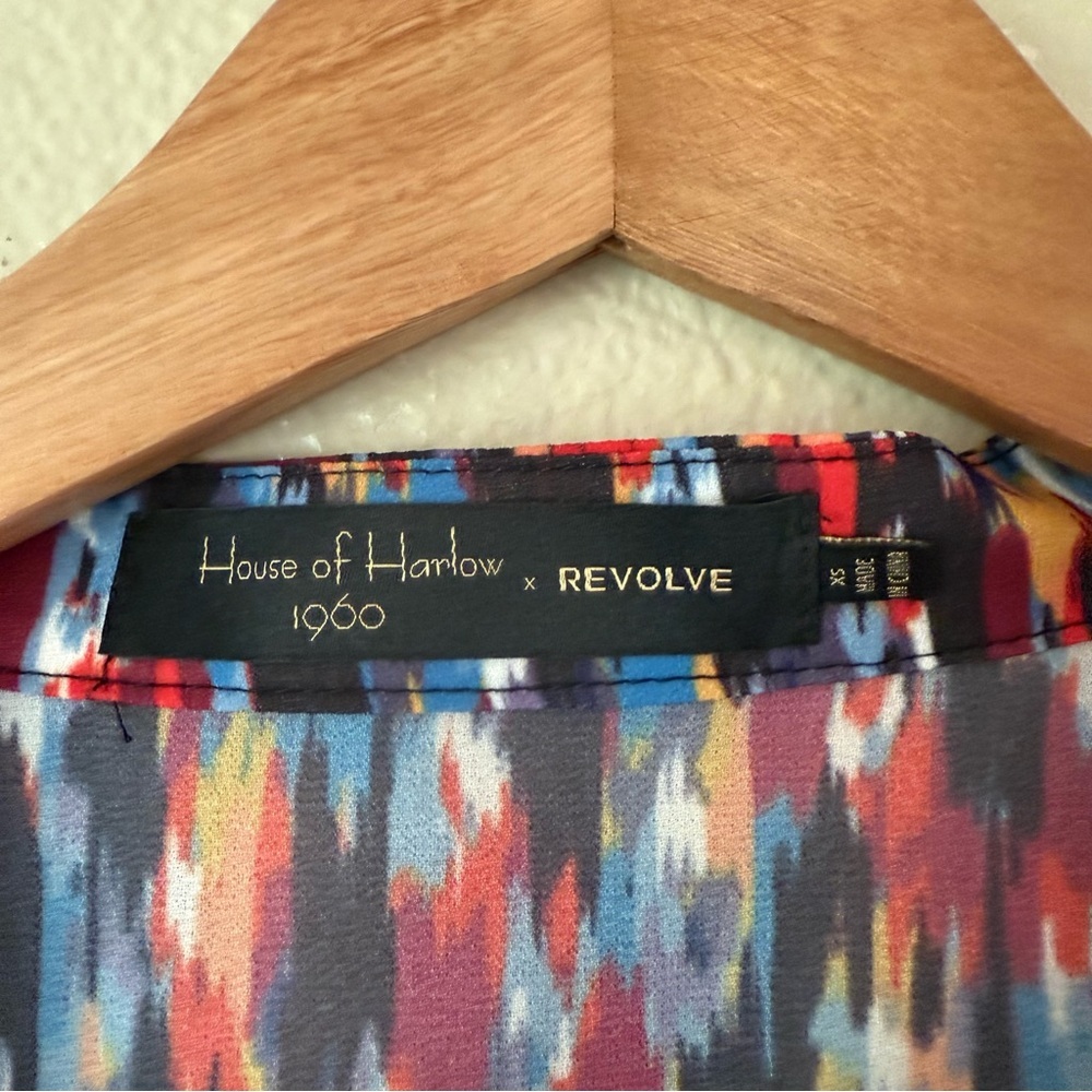 House of Harlow 1960 x Revolve Joli Tie Cuff Blouse - Picture 3 of 5